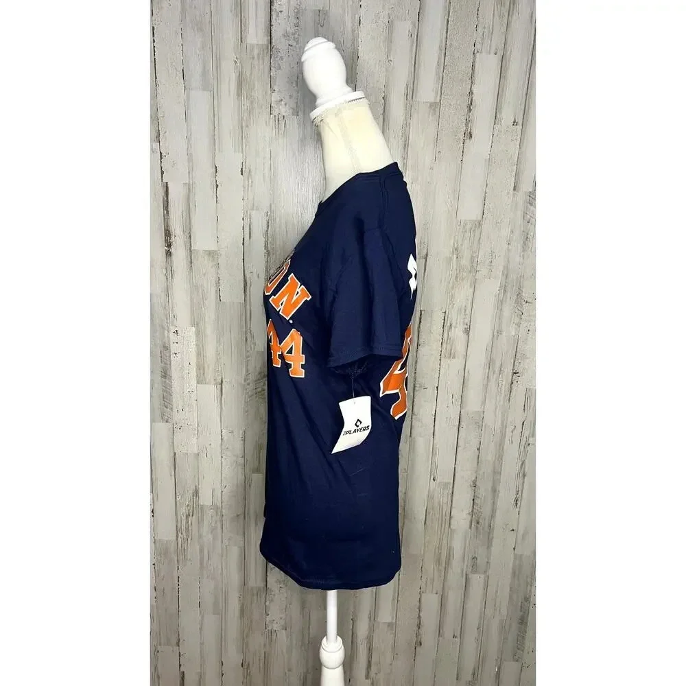 NWT Houston Astros Yordan Alvarez #44 Men's Blue T-Shirt‎ Size Small